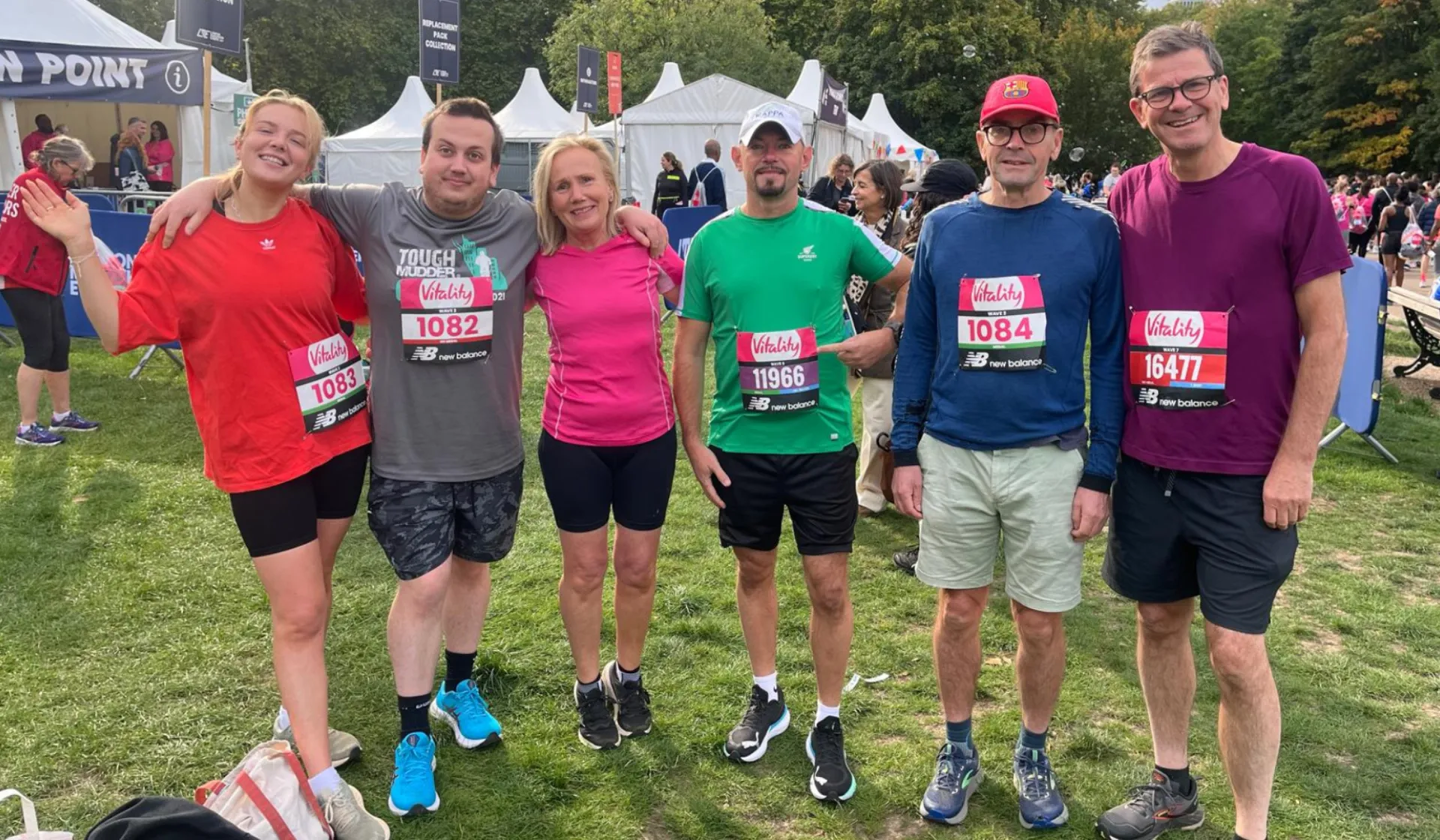 Eric and team raising money for Chickenshed at Vitality 10k