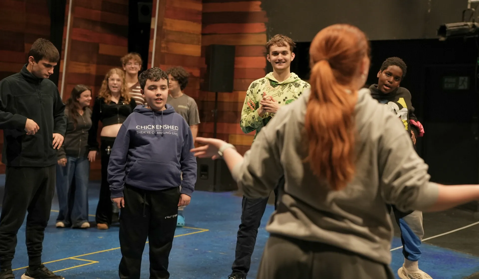 Young People in a performance workshop