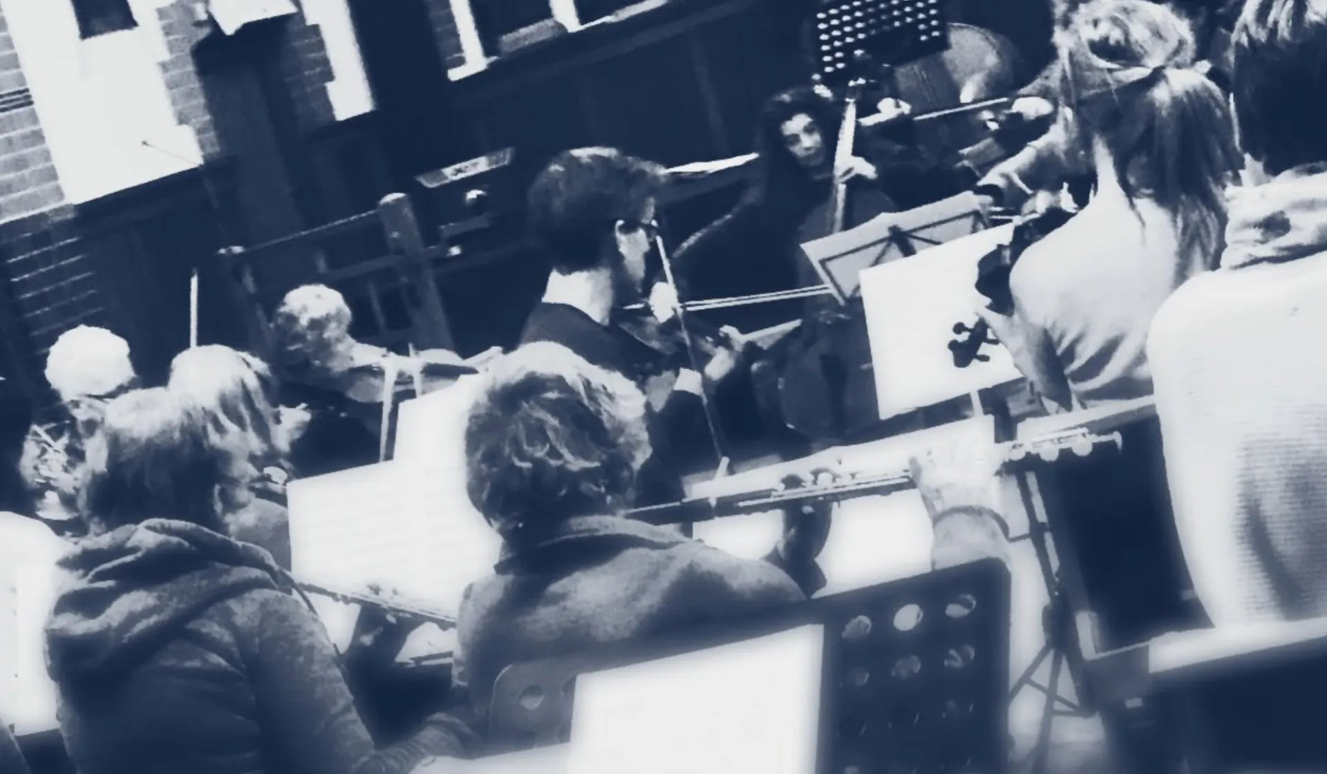 Enfield Film Orchestra Rehearsing
