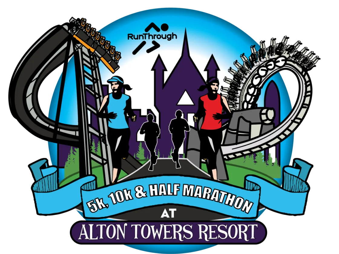 run Alton Towers logo