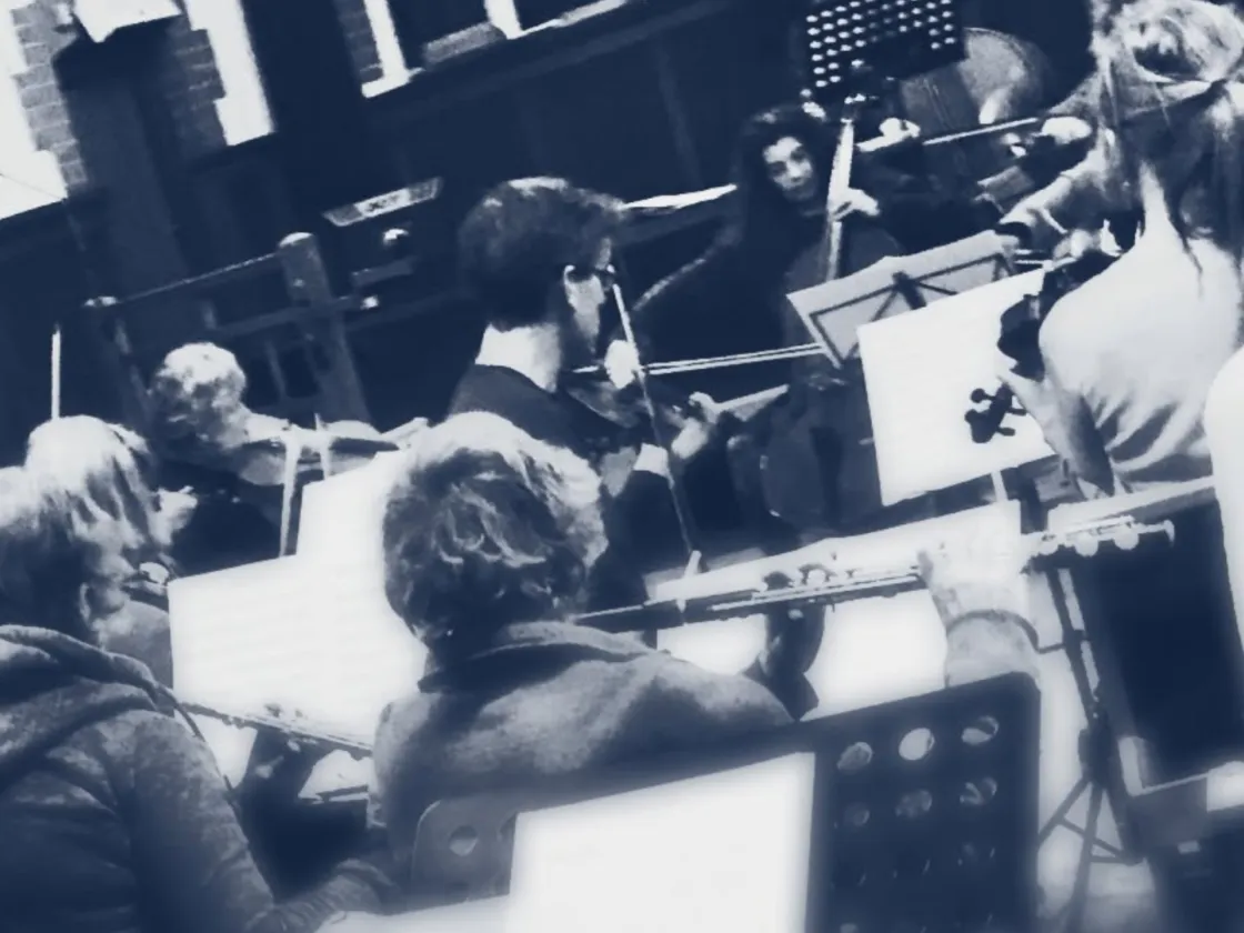 Enfield Film Orchestra Rehearsing