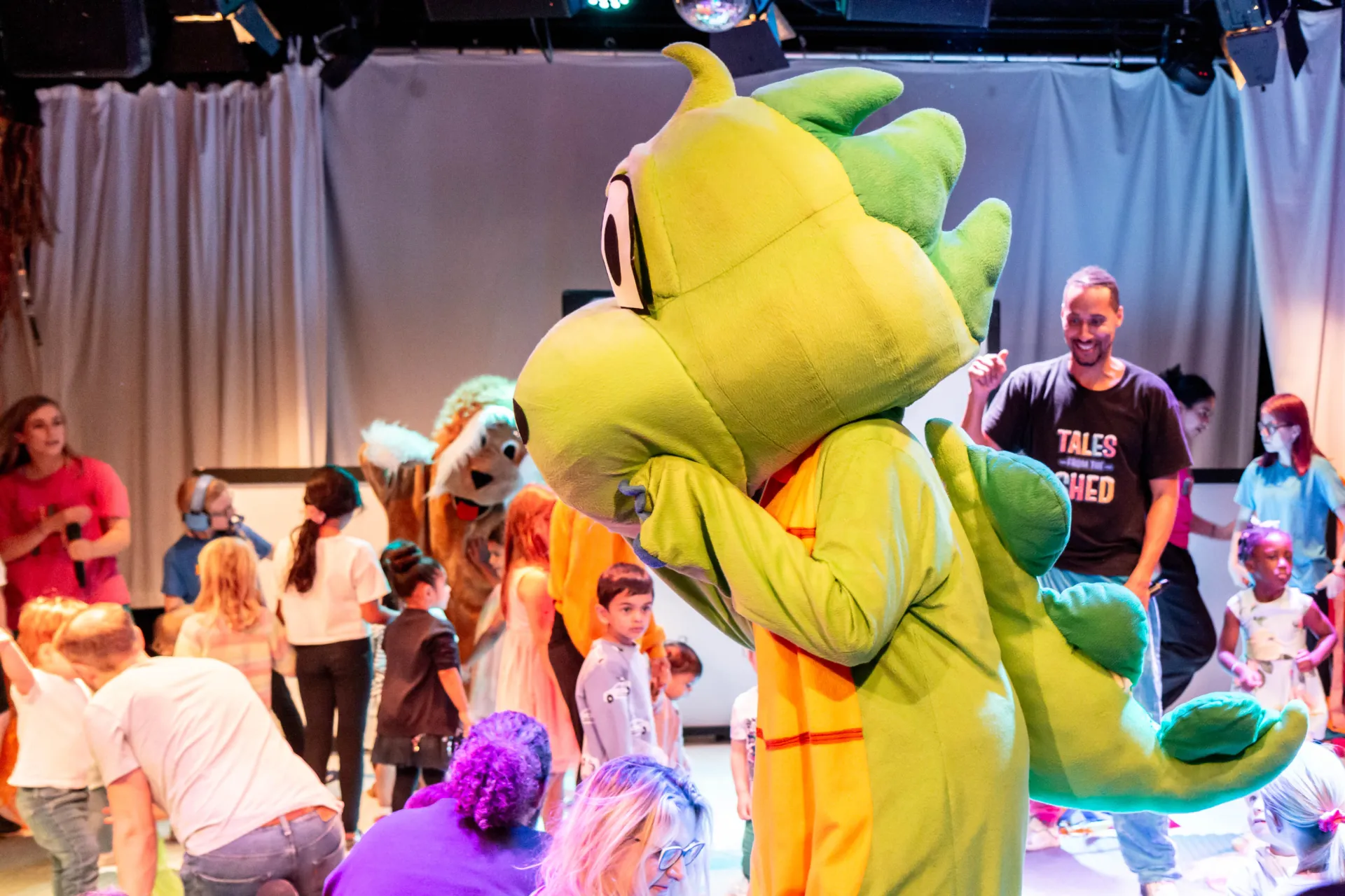 giant character dinosaur in Tales show